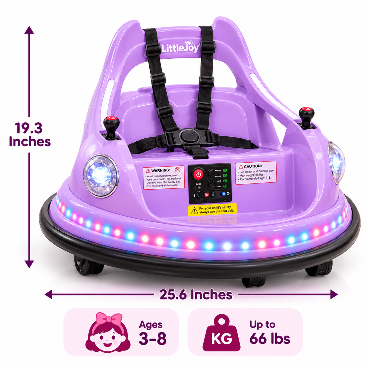 360° Electric Bumper Car for Kids