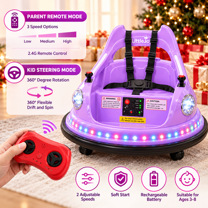 360° Electric Bumper Car for Kids